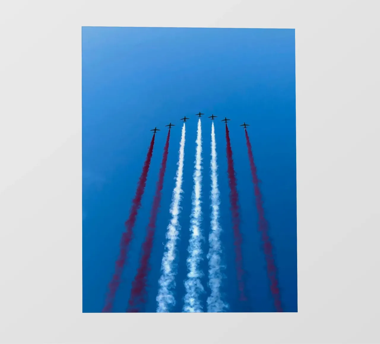 plane print in blue sky pellicola backlit da feny