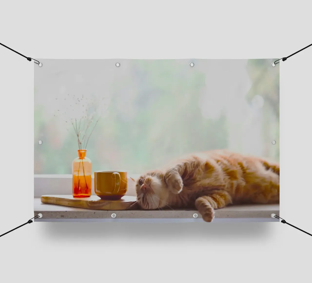 chill cat with juice telo in pvc da feny