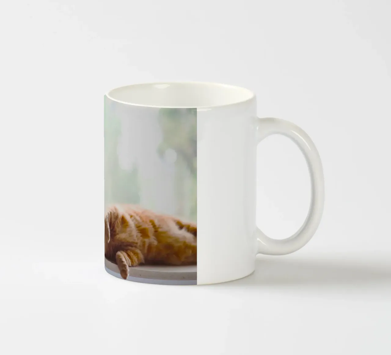 chill cat with juice tazza in ceramica da feny