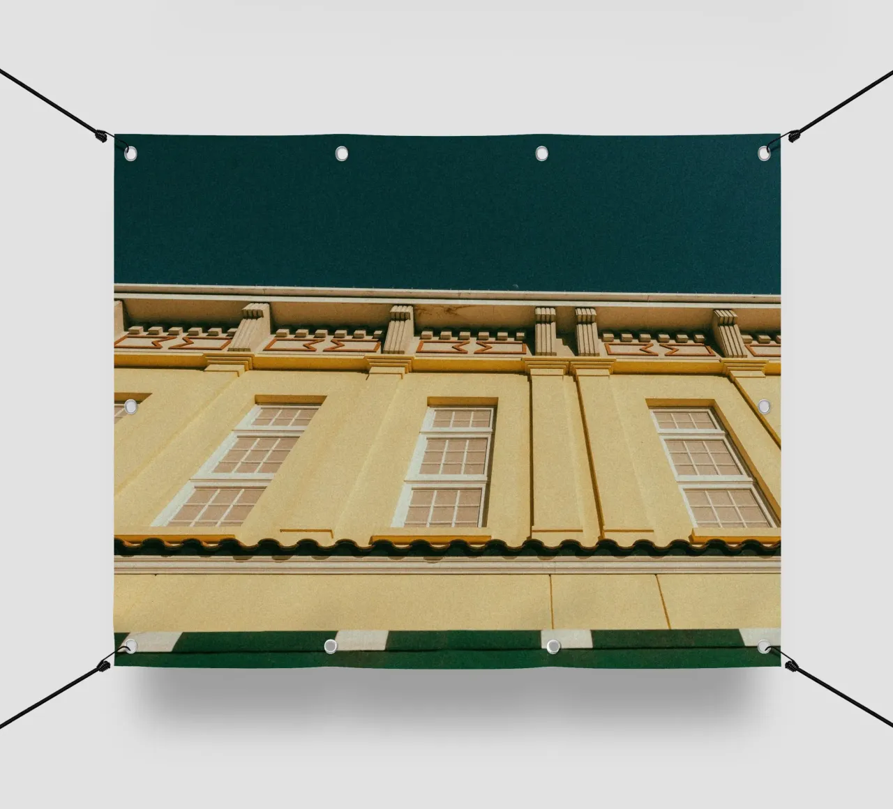 yellow building telo in pvc da feny