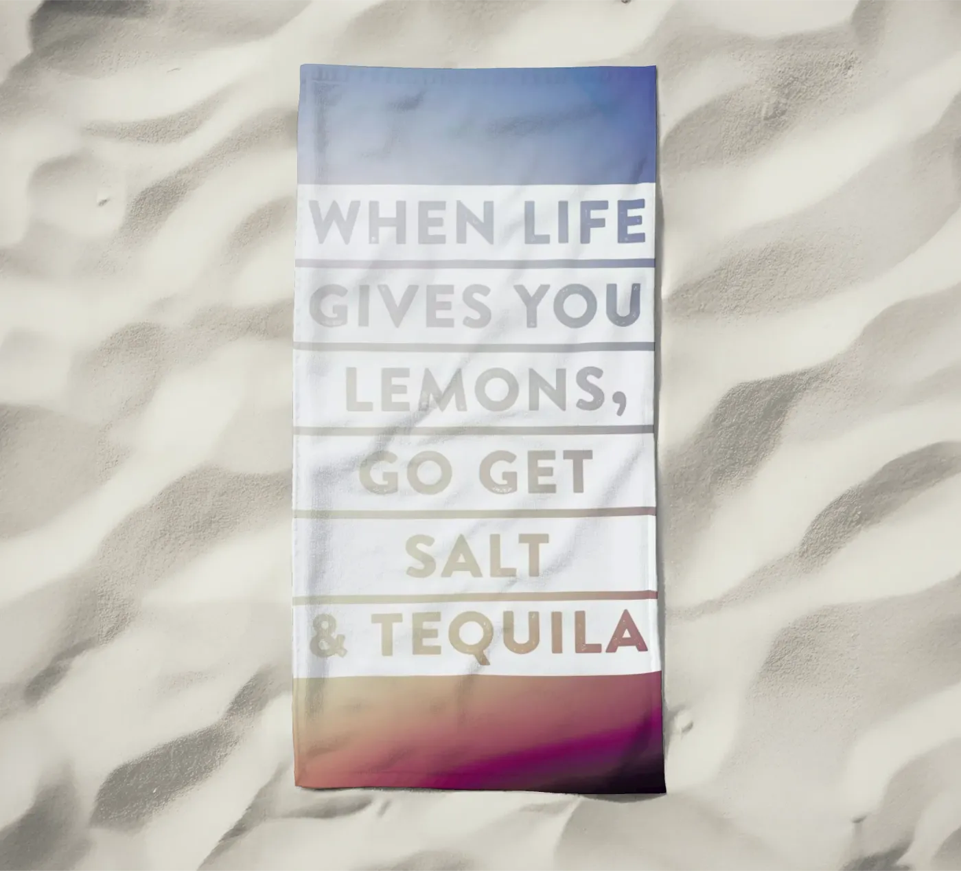 Lemons beach towel by LeDieg