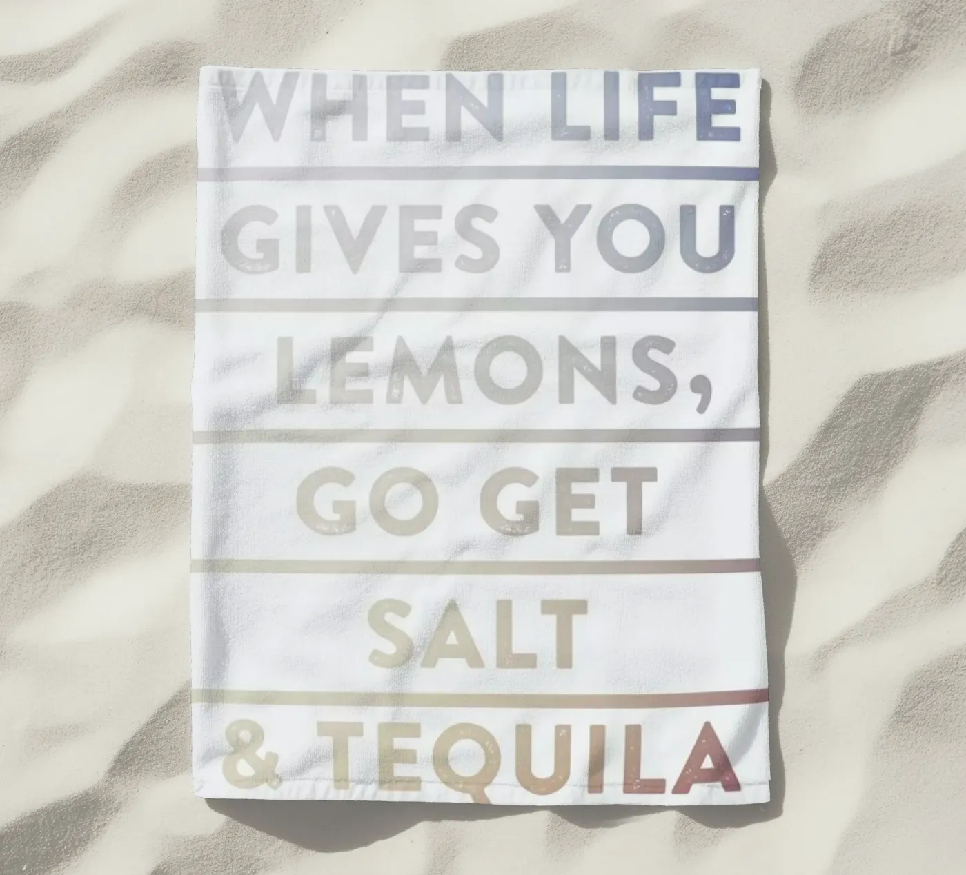 Lemons beach towel by LeDieg