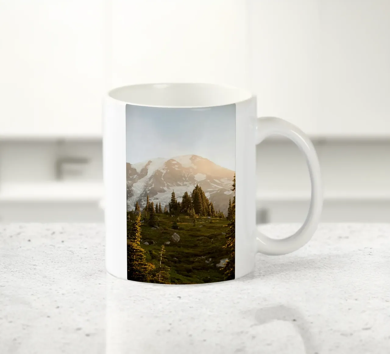 epic forest on mountain tazza in ceramica da comura