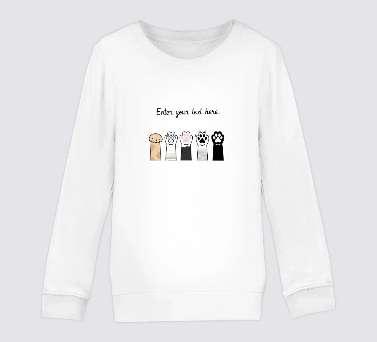 Design dei gatti - Completamente personalizzabile felpa bambino da Doodle Dreams Art