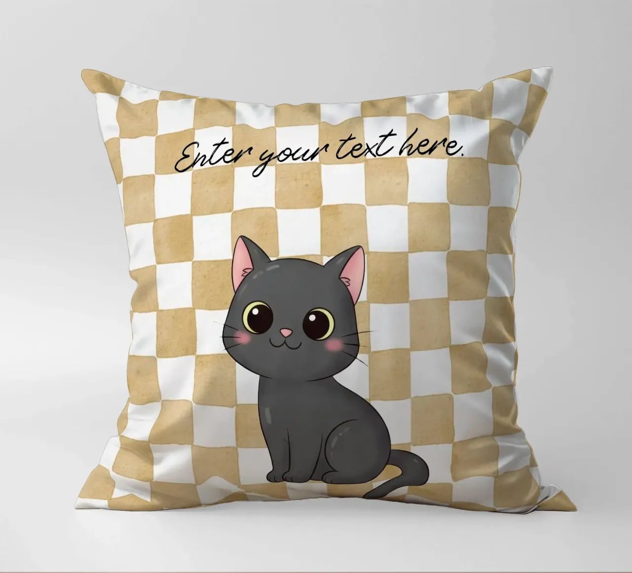 Design dei gatti - Completamente personalizzabile cuscino da Doodle Dreams Art