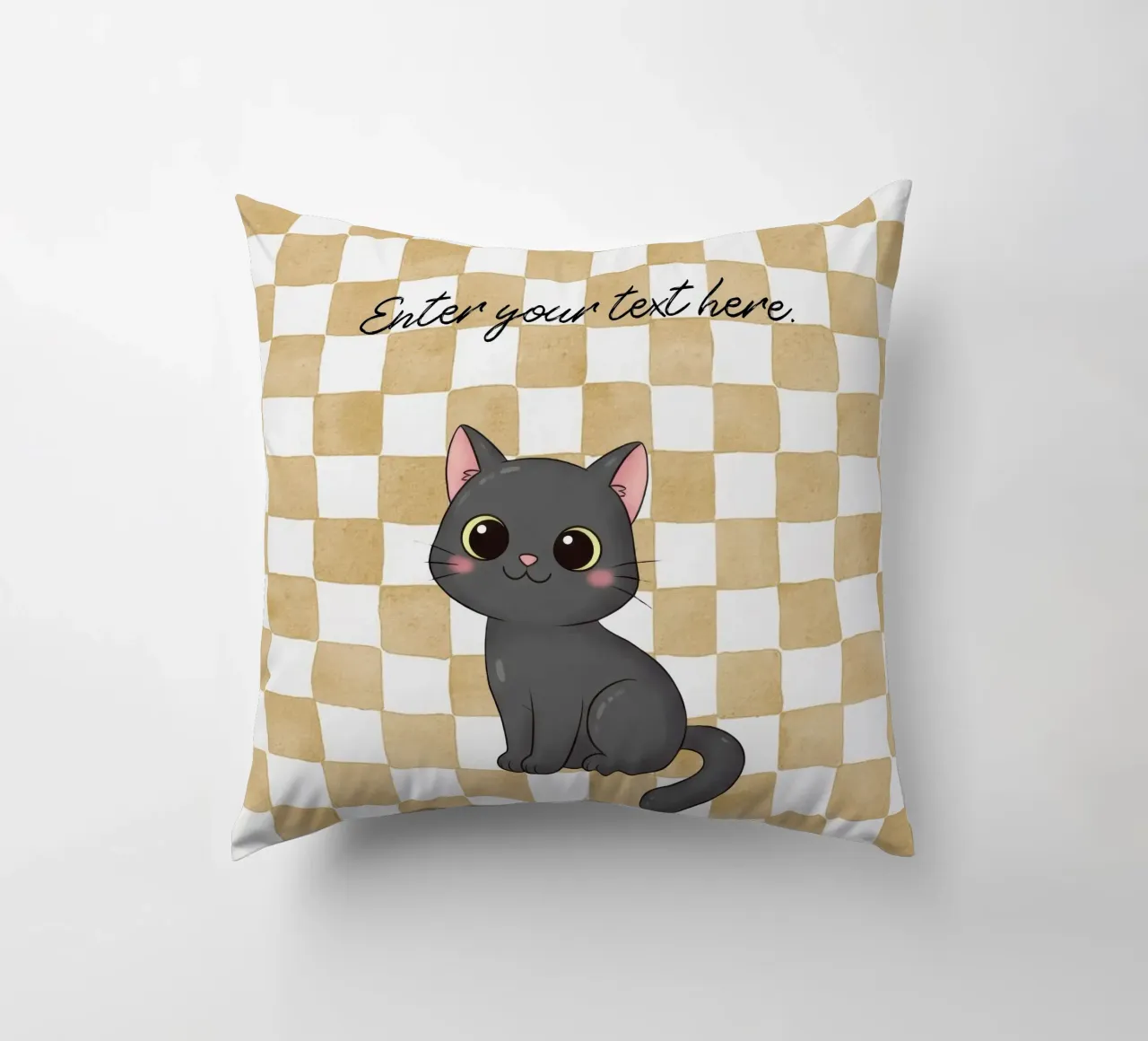 Design dei gatti - Completamente personalizzabile cuscino da Doodle Dreams Art