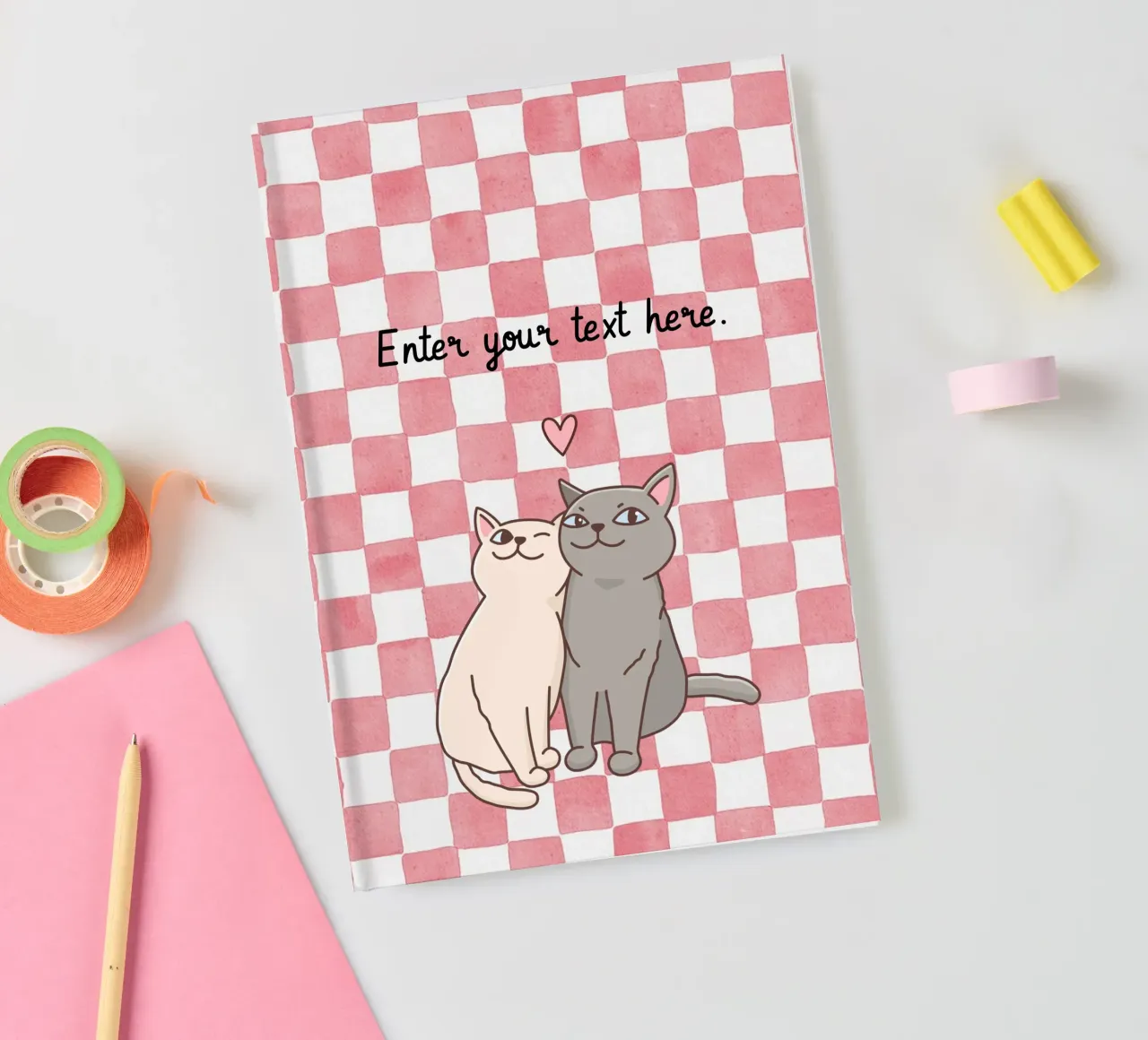 Cats Design – Fully Customizable notebook by Doodle Dreams Art