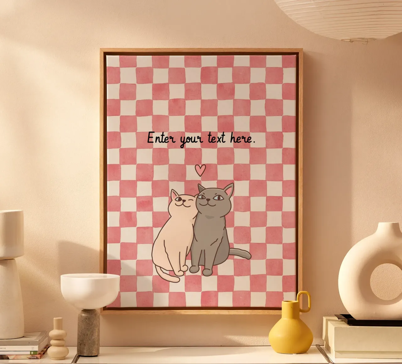 Design dei gatti - Completamente personalizzabile tela da Doodle Dreams Art