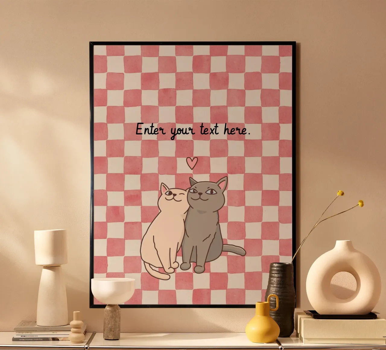 Design dei gatti - Completamente personalizzabile carta hahnemühle da Doodle Dreams Art