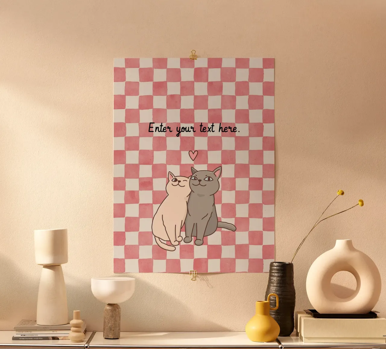 Design dei gatti - Completamente personalizzabile carta hahnemühle da Doodle Dreams Art