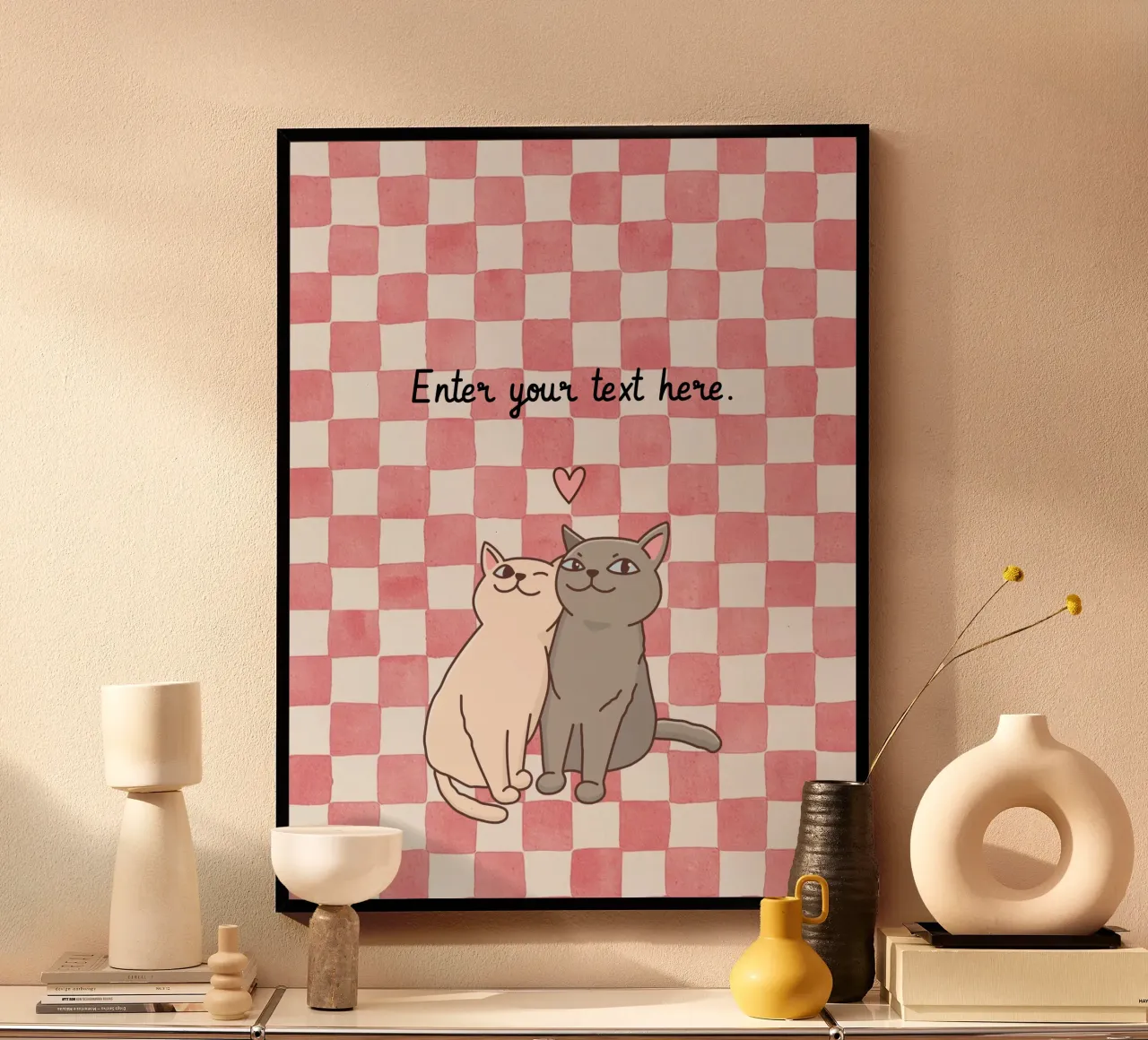 Design dei gatti - Completamente personalizzabile carta hahnemühle da Doodle Dreams Art