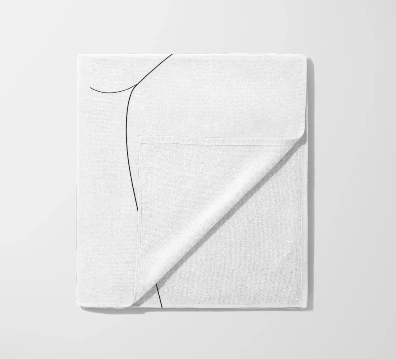 Minimal Line Art Shaka Hand Gesture telo mare da Nadjaa