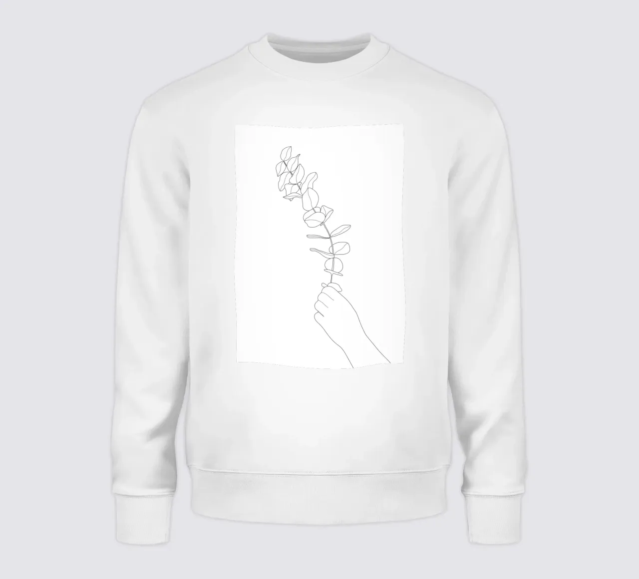 Minimal Hand Holding the Branch 1 felpa da Nadjaa