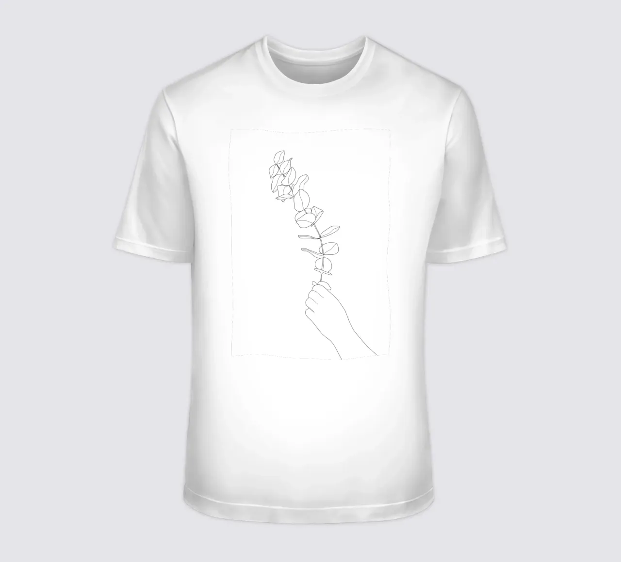 Minimal Hand Holding the Branch 1 t-shirt da Nadjaa