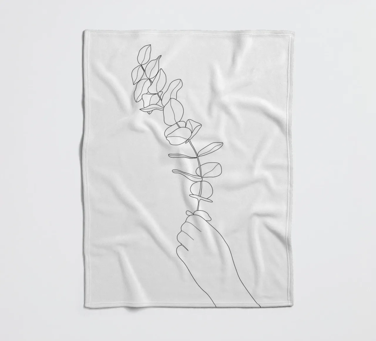 Minimal Hand Holding the Branch 1 coperta in pile da Nadjaa