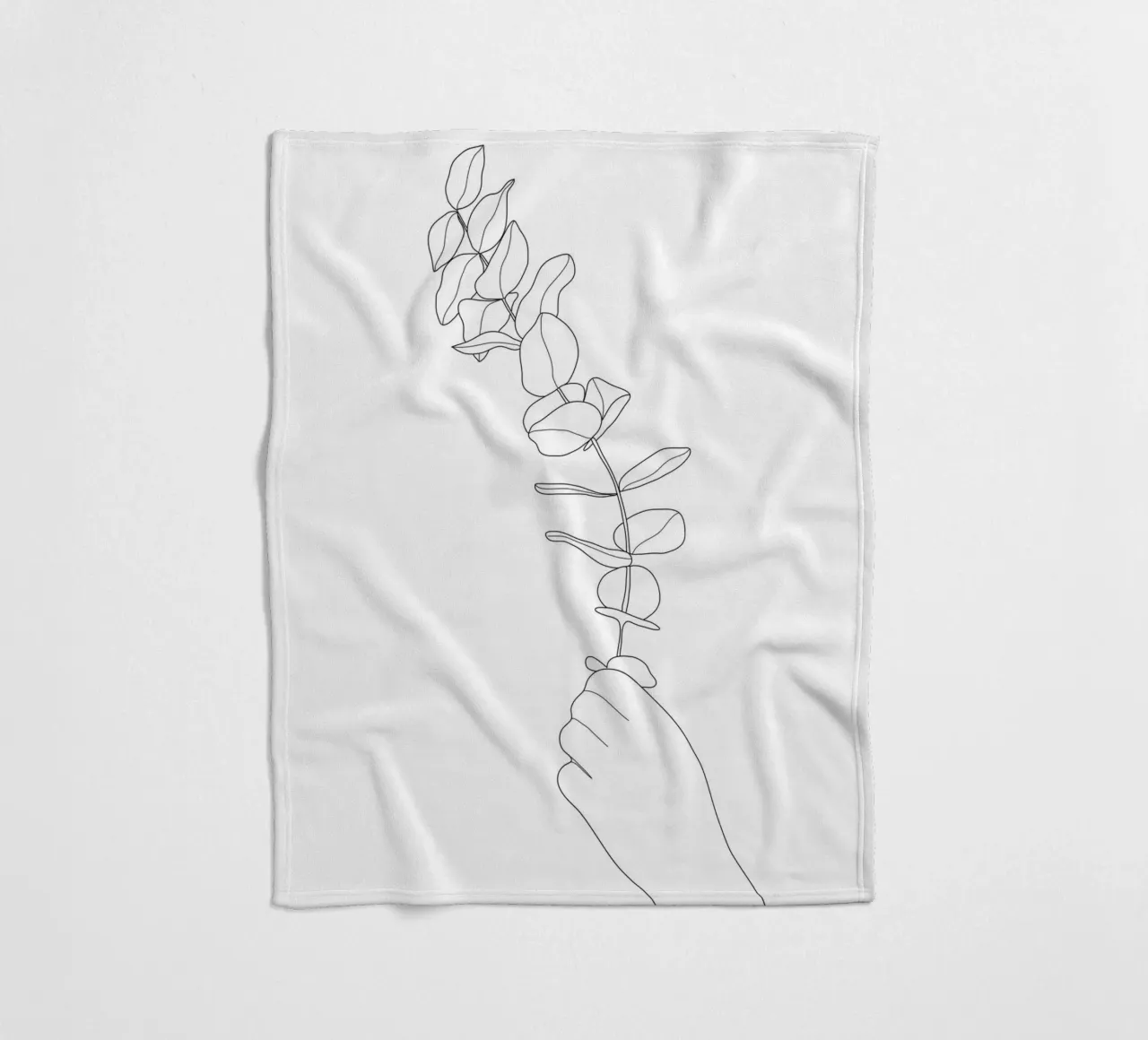 Minimal Hand Holding the Branch 1 coperta in pile da Nadjaa