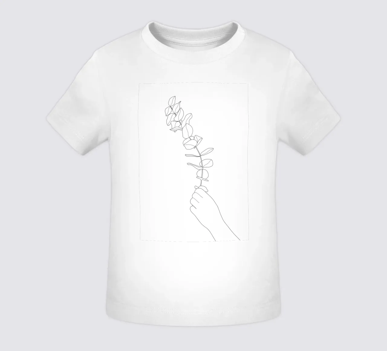 Minimal Hand Holding the Branch 1 maglietta neonato da Nadjaa