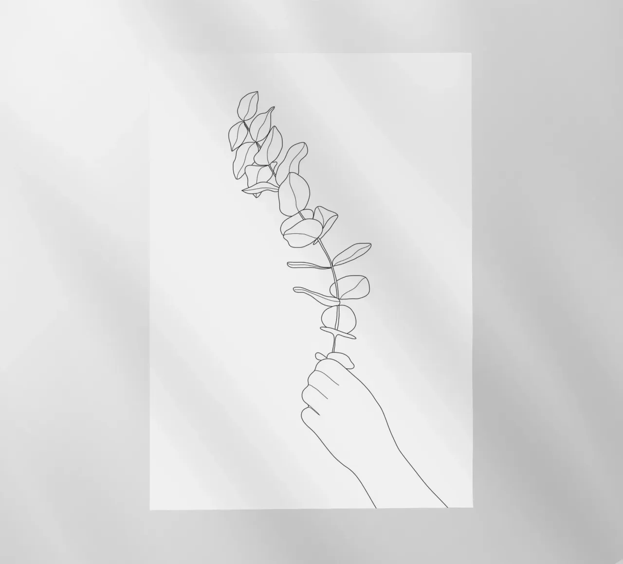 Minimal Hand Holding the Branch 1 pellicola backlit da Nadjaa