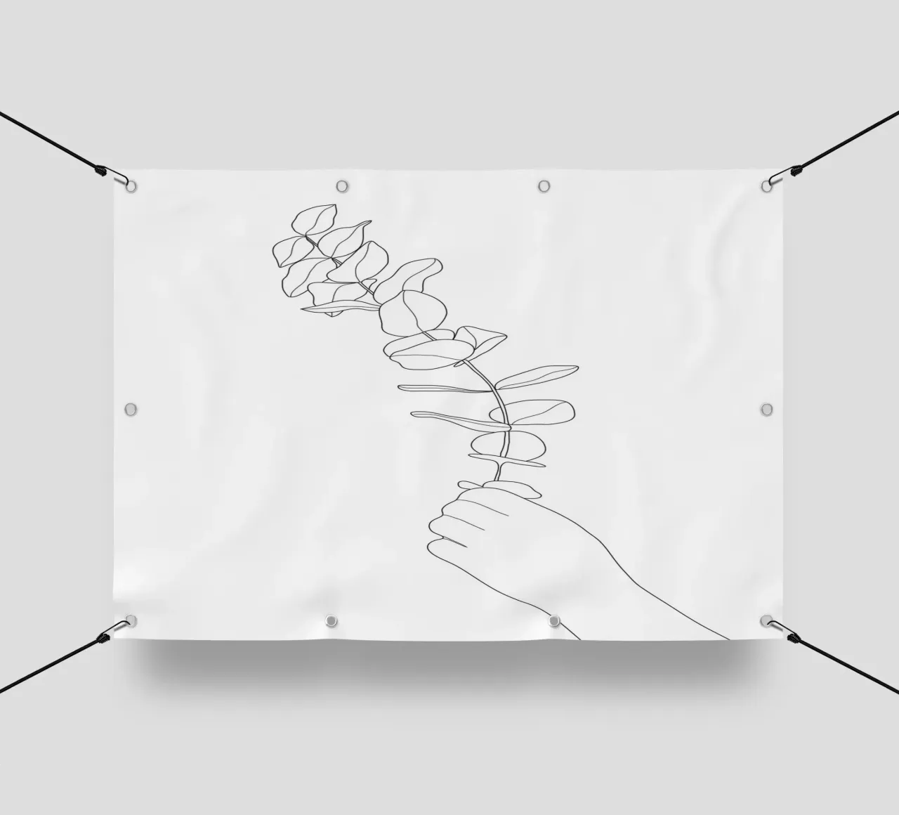 Minimal Hand Holding the Branch 1 telo in pvc da Nadjaa