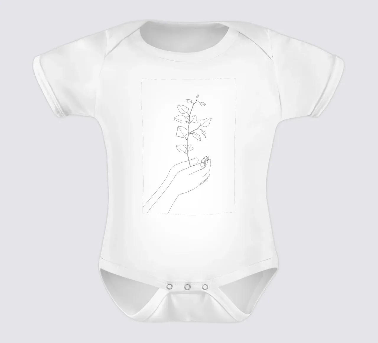 Minimal Hand Holding the Branch 2 body neonato maniche corte da Nadjaa