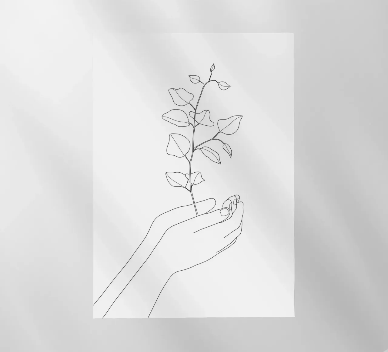 Minimal Hand Holding the Branch 2 pellicola backlit da Nadjaa