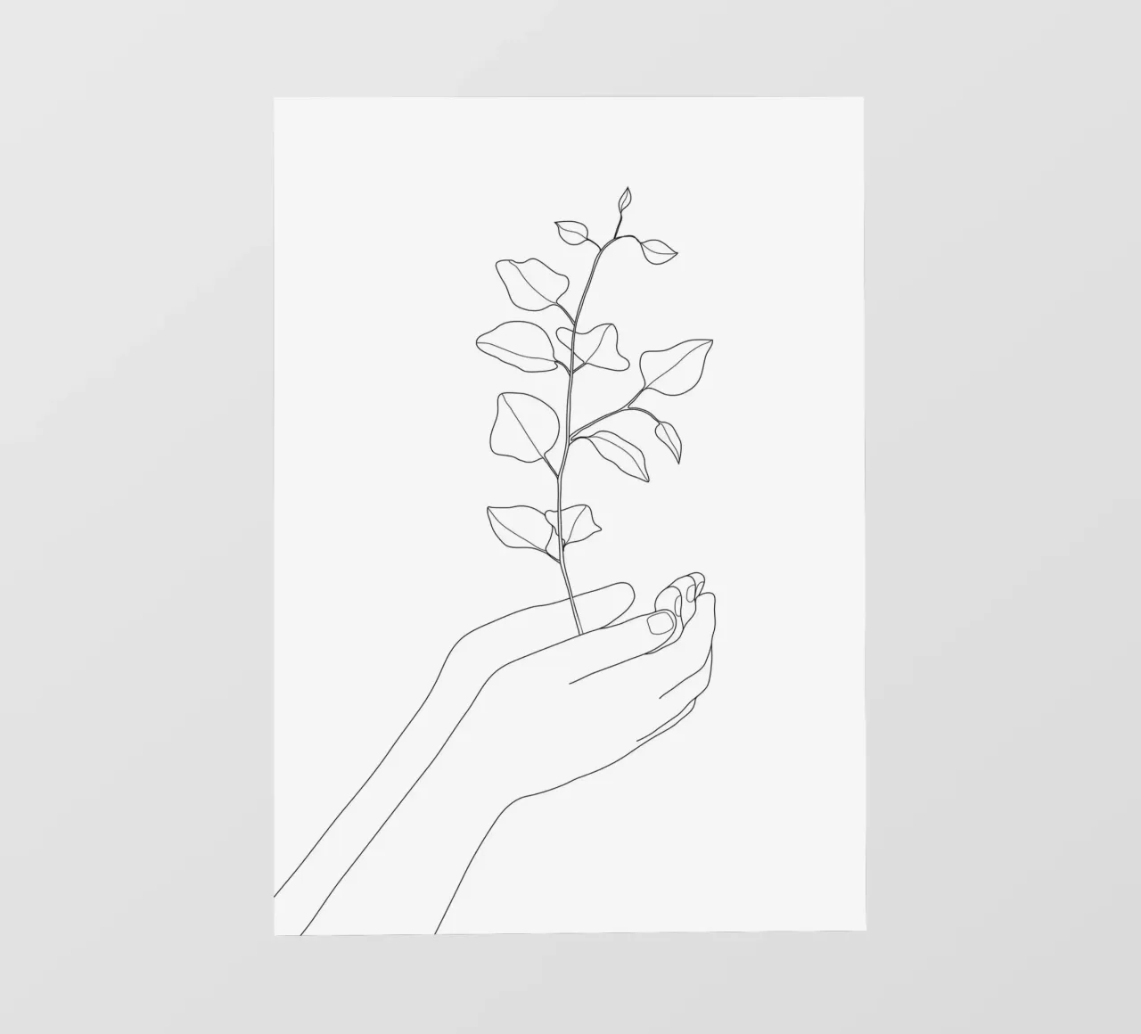 Minimal Hand Holding the Branch 2 pellicola backlit da Nadjaa