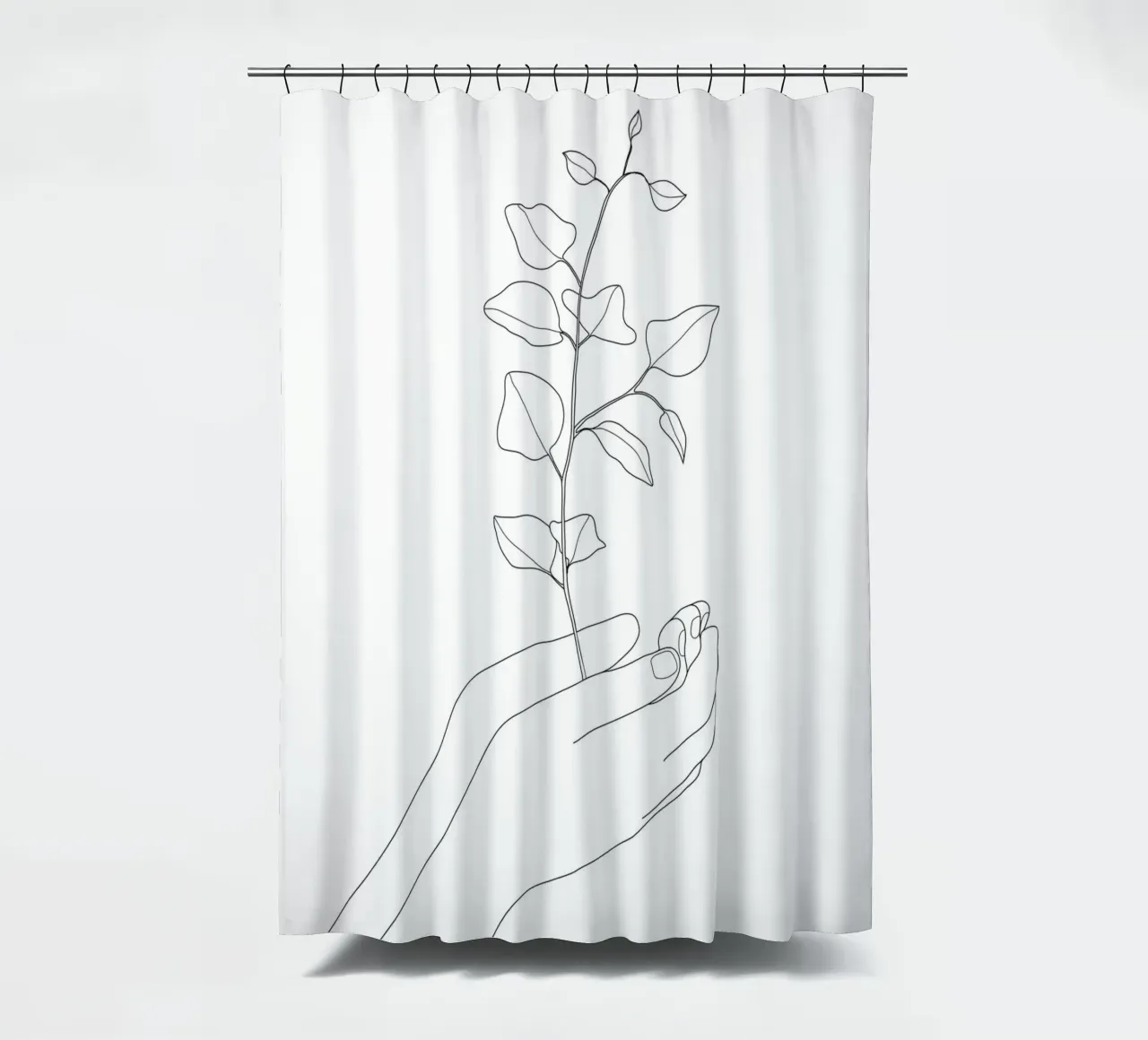 Minimal Hand Holding the Branch 2 tenda da doccia da Nadjaa