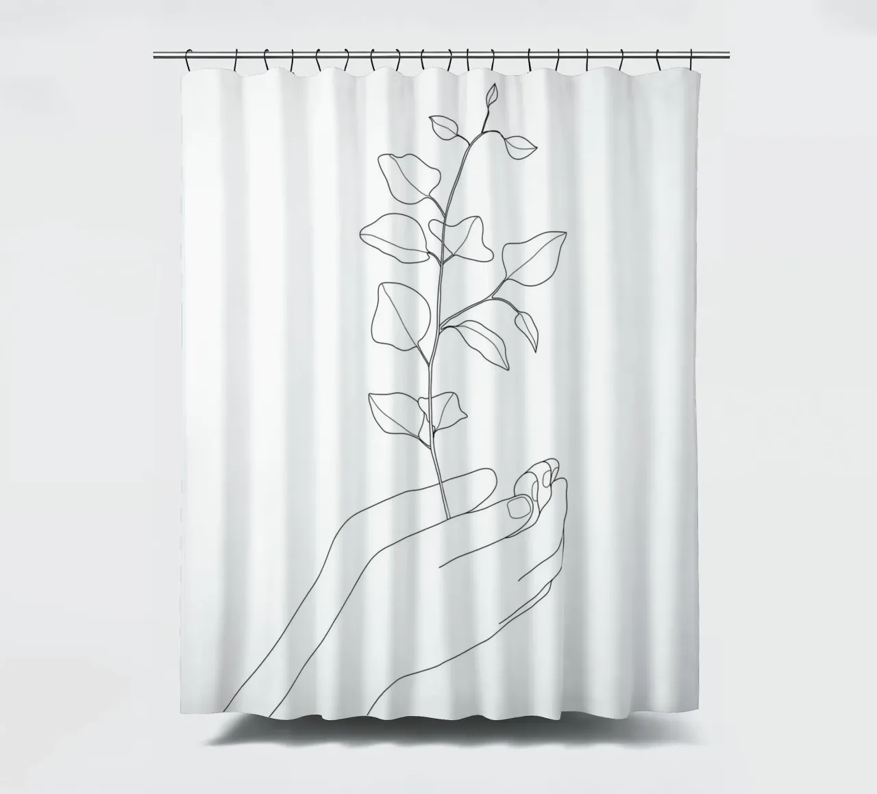 Minimal Hand Holding the Branch 2 tenda da doccia da Nadjaa