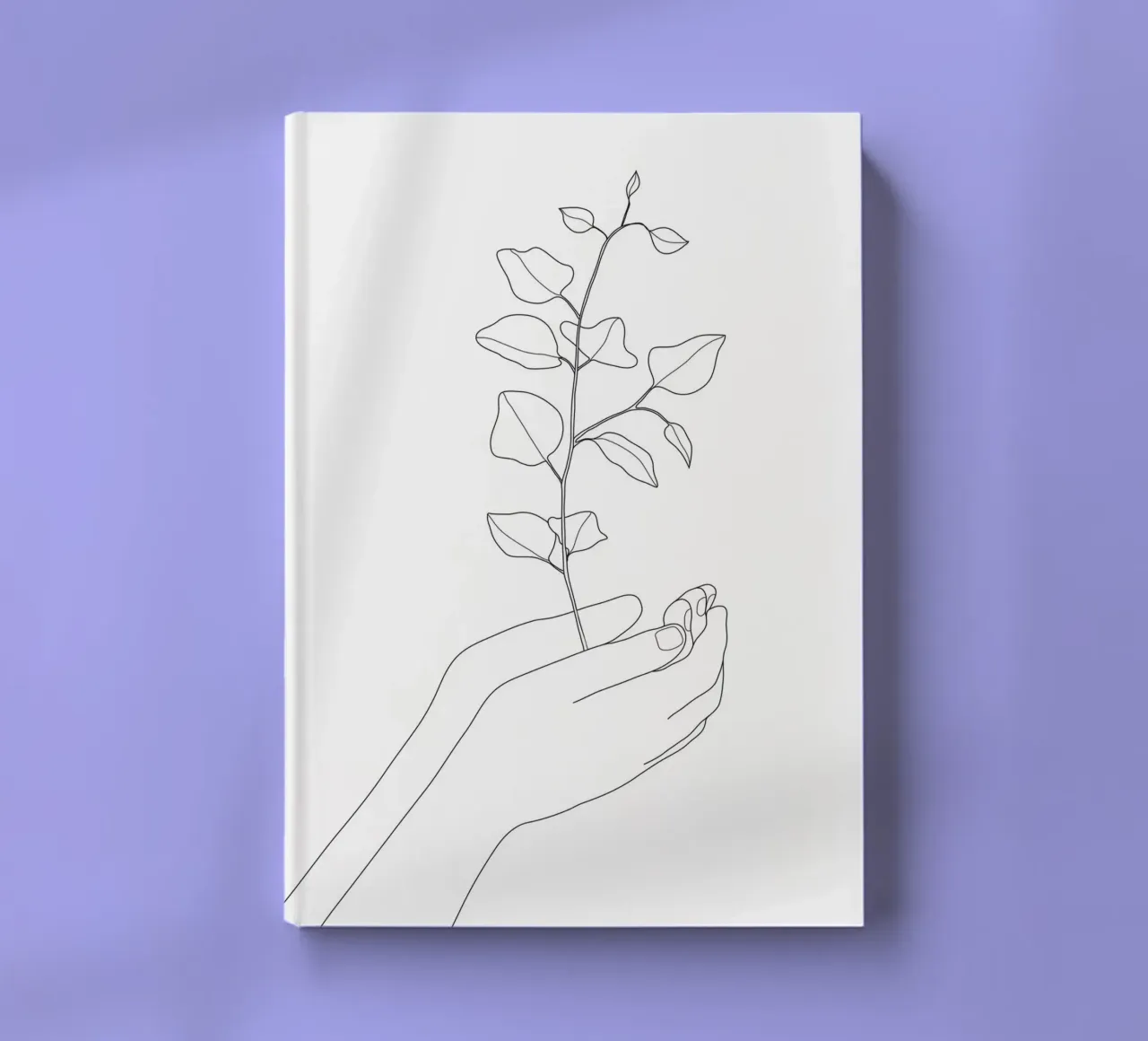 Minimal Hand Holding the Branch 2 notebook by Nadjaa