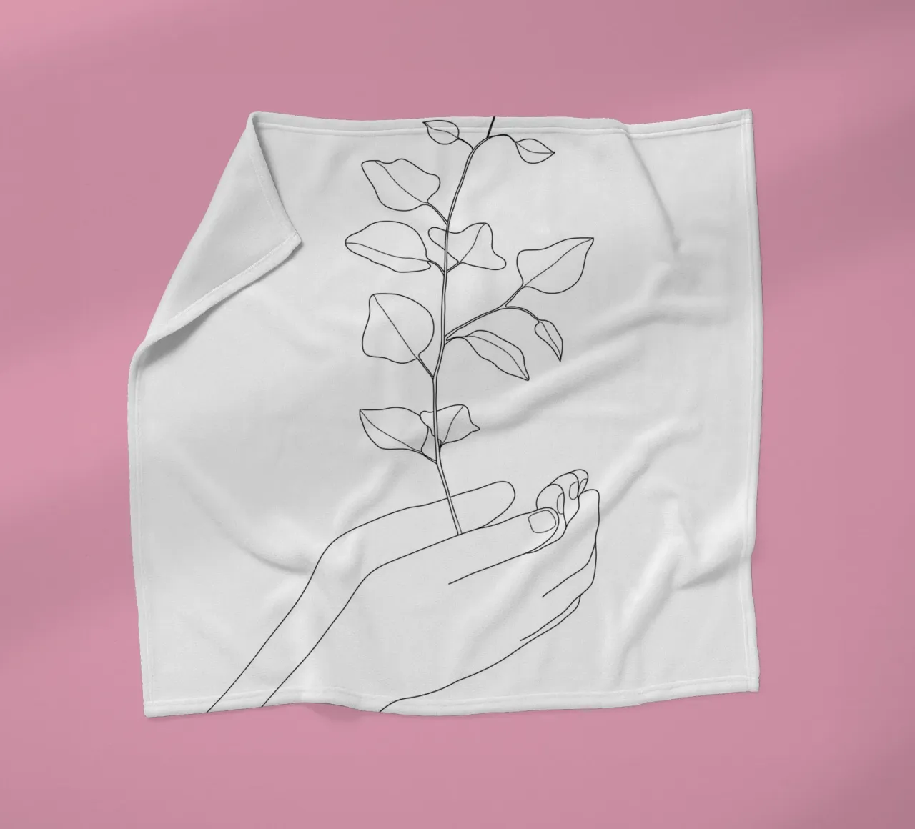 Minimal Hand Holding the Branch 2 coperta in pile da Nadjaa