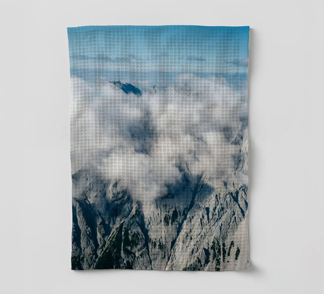 cloud on the mountain canovaccio da cucina da comura