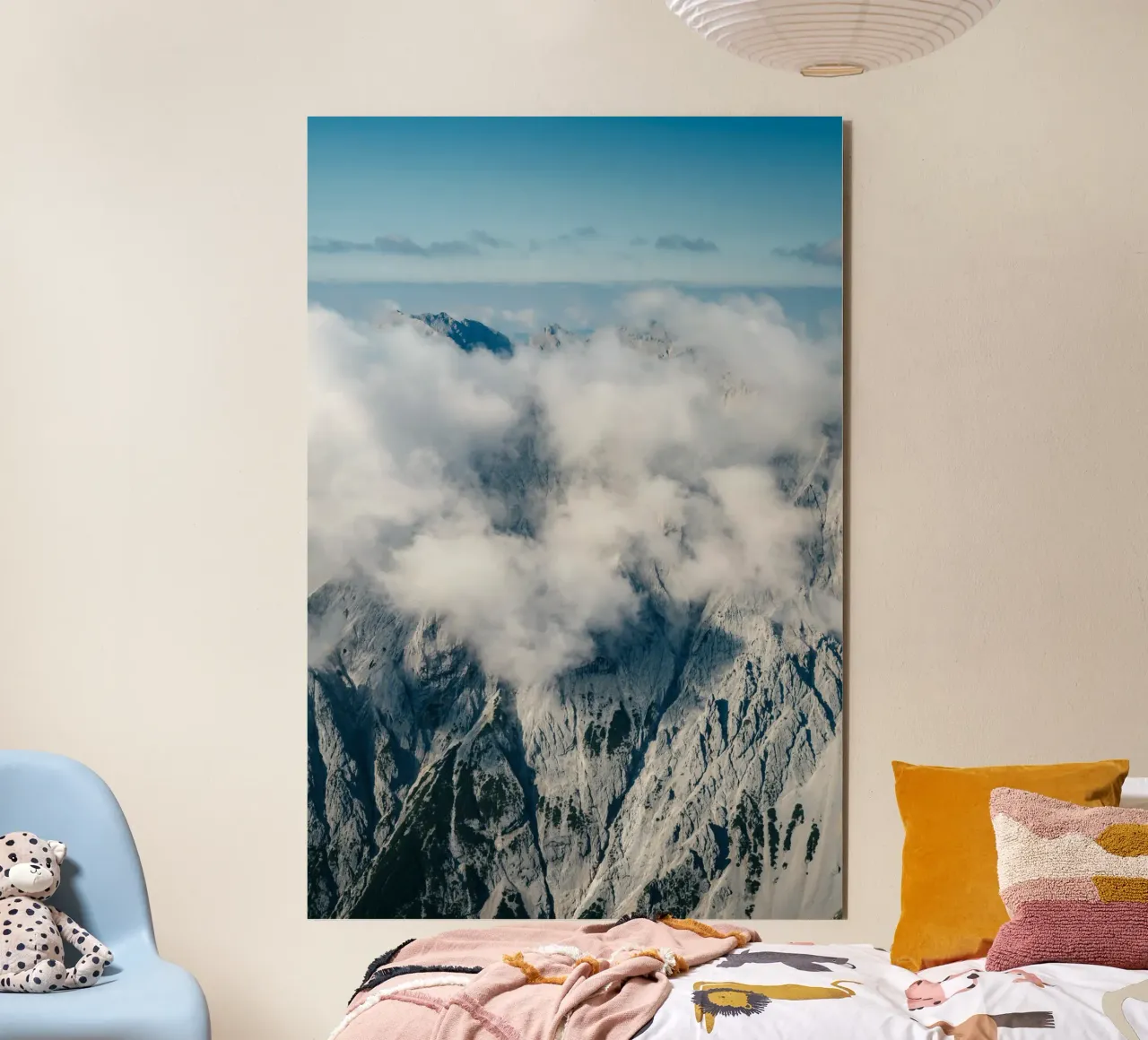 cloud on the mountain alluminio dibond da comura