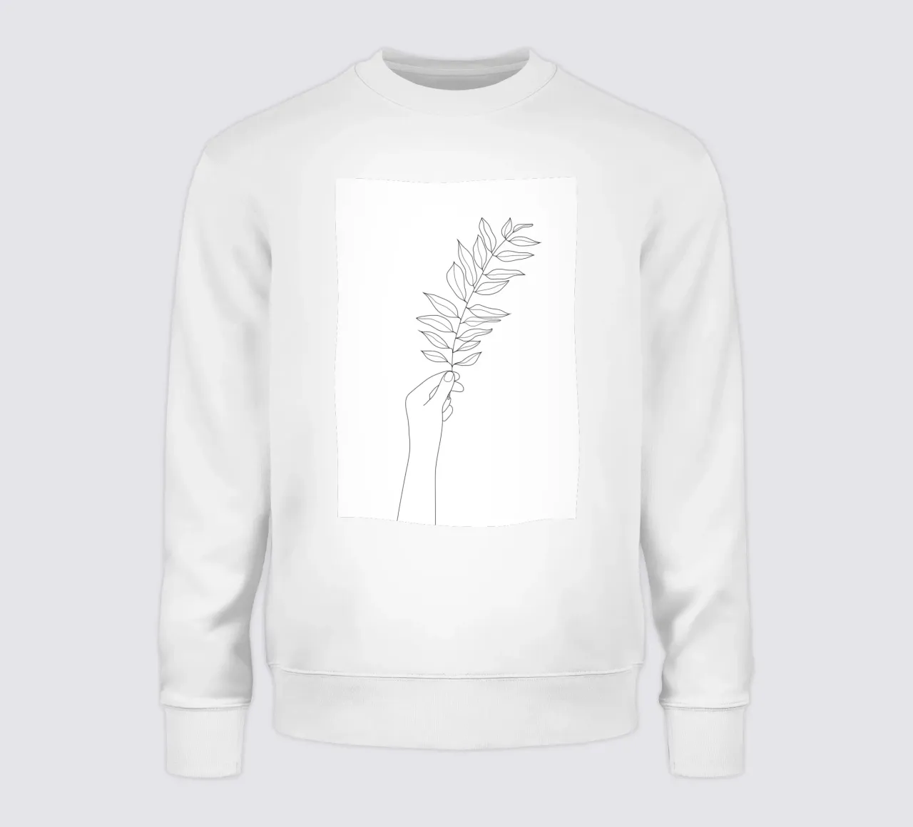 Minimal Hand Holding the Branch 3 felpa da Nadjaa