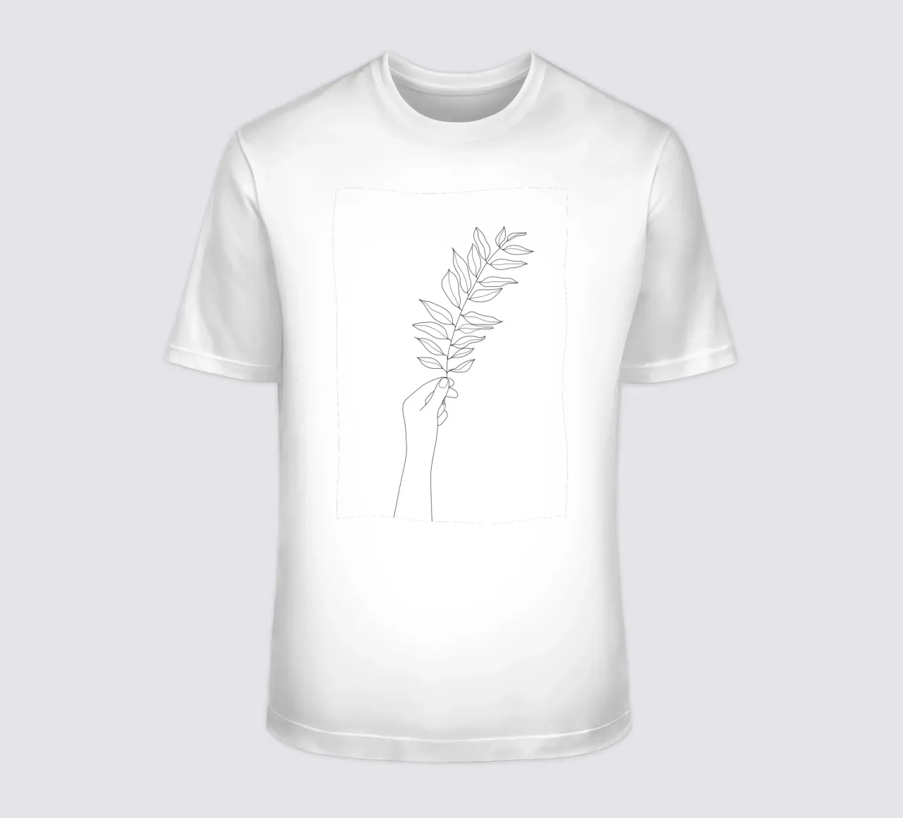 Minimal Hand Holding the Branch 3 t-shirt da Nadjaa