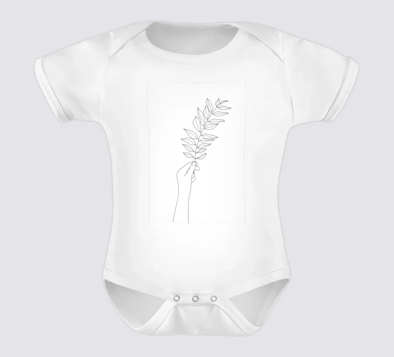 Minimal Hand Holding the Branch 3 body neonato maniche corte da Nadjaa