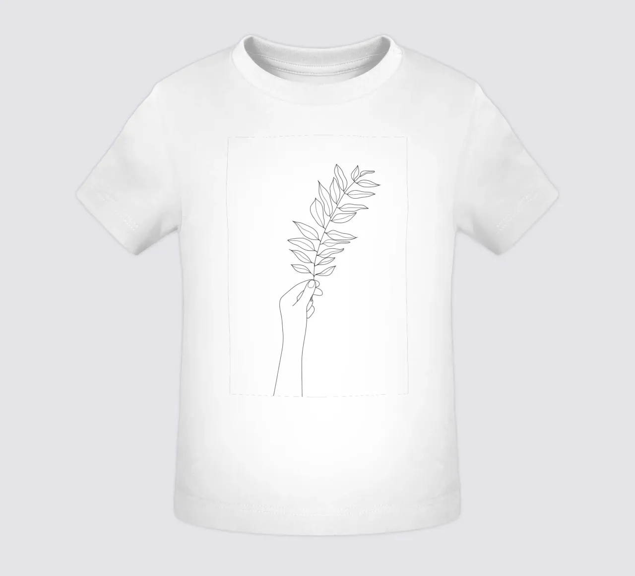 Minimal Hand Holding the Branch 3 maglietta neonato da Nadjaa