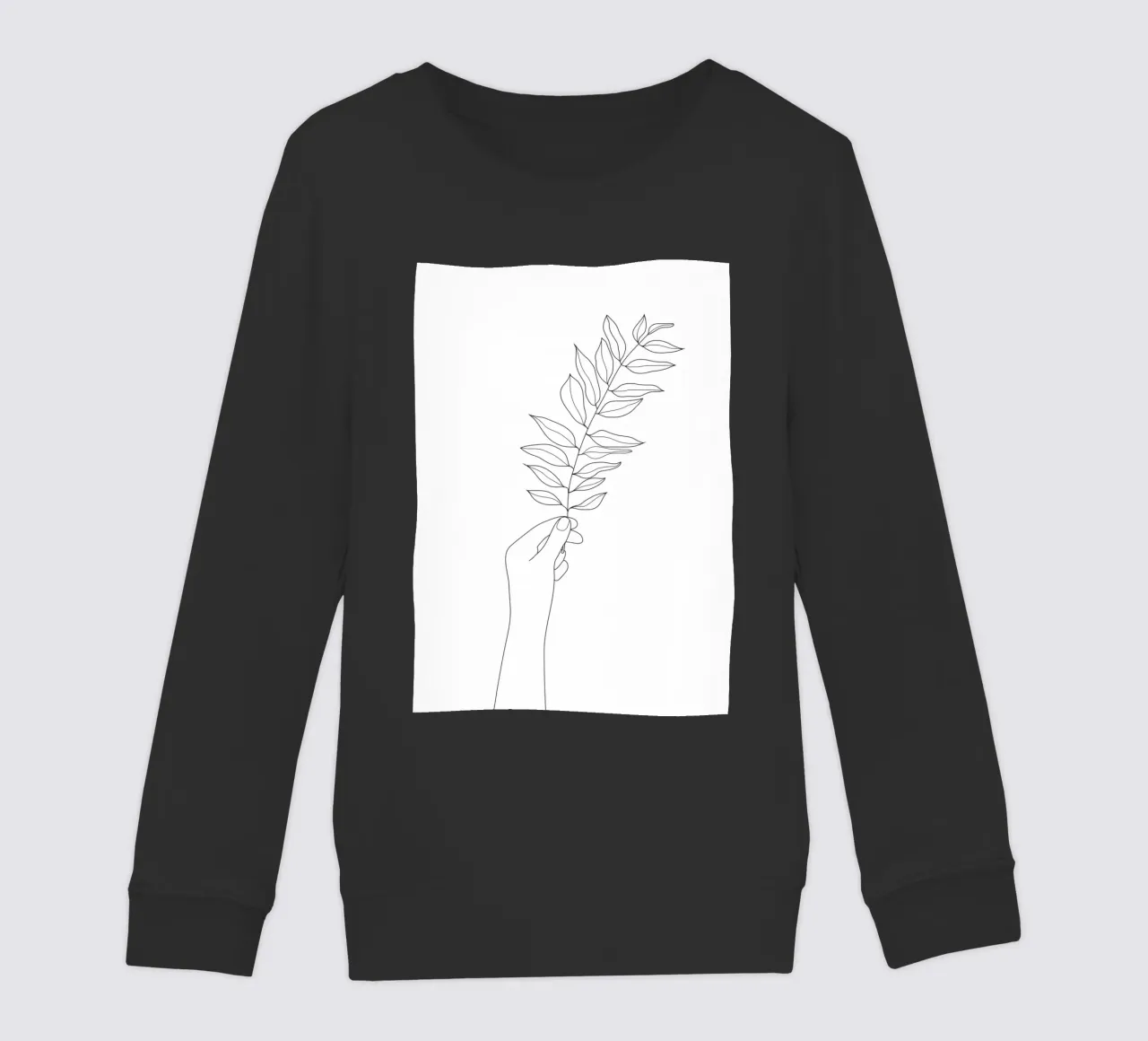 Minimal Hand Holding the Branch 3 felpa bambino da Nadjaa