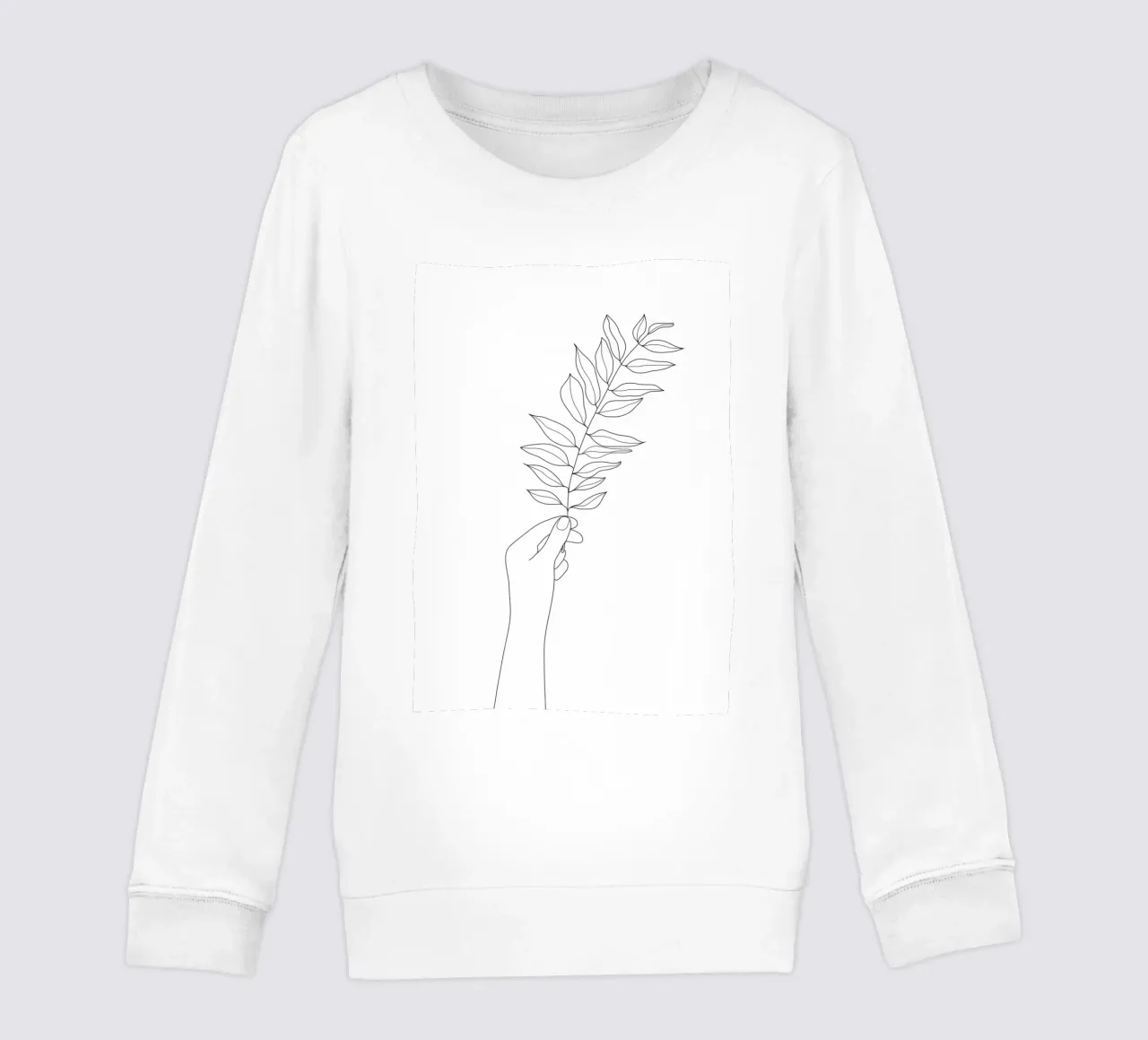 Minimal Hand Holding the Branch 3 felpa bambino da Nadjaa