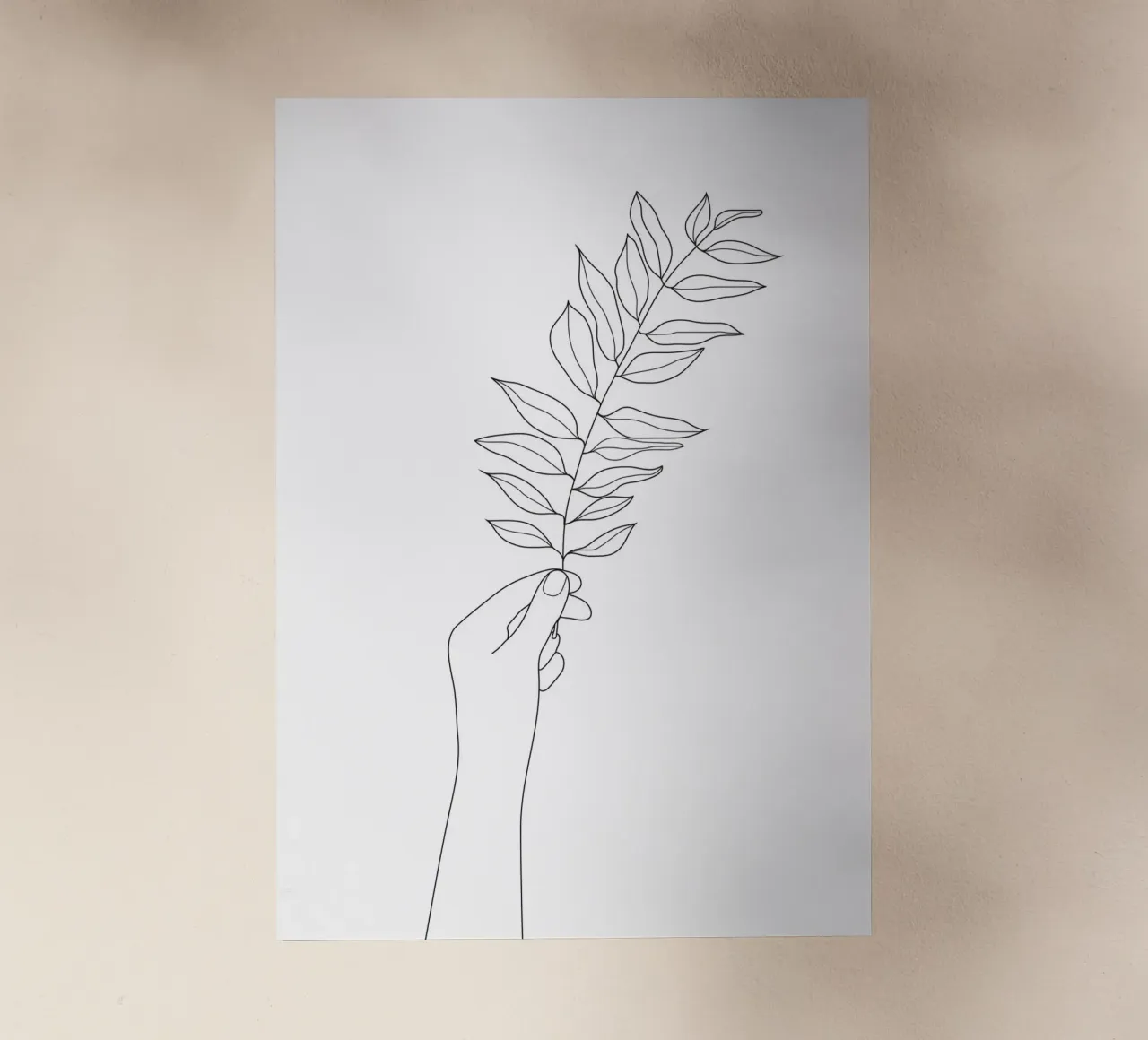 Minimal Hand Holding the Branch 3 pellicola backlit da Nadjaa