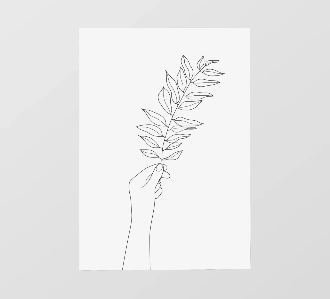 Minimal Hand Holding the Branch 3 pellicola backlit da Nadjaa