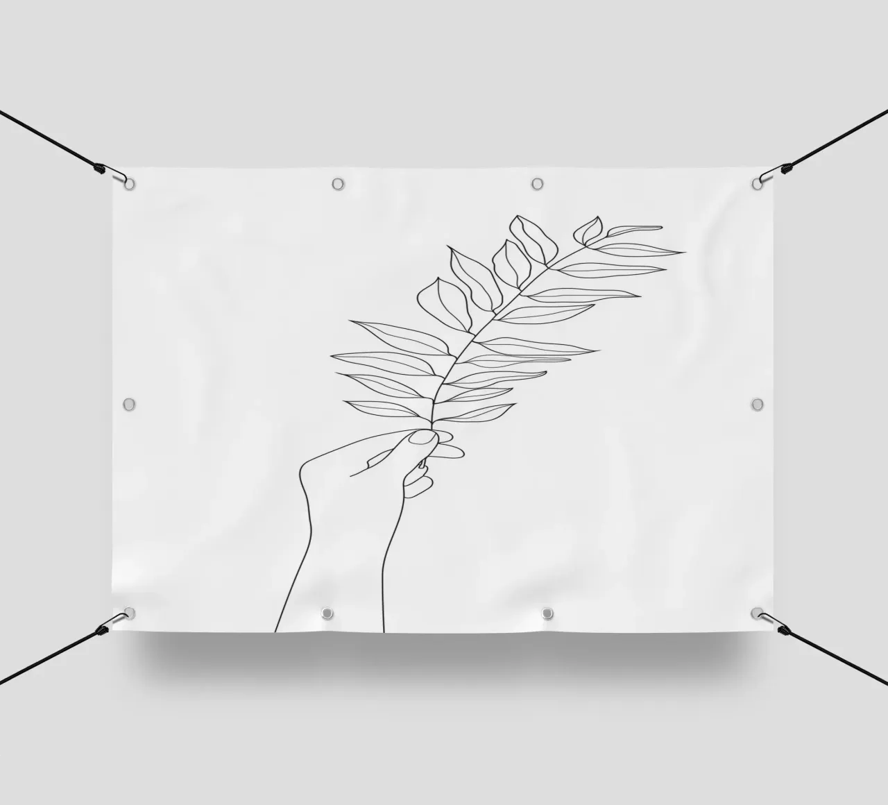 Minimal Hand Holding the Branch 3 telo in pvc da Nadjaa