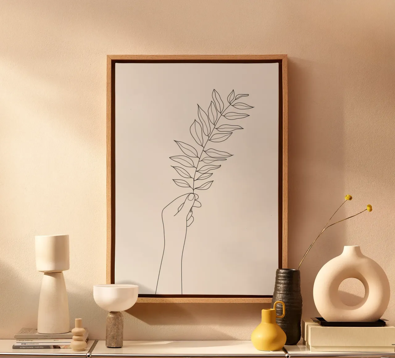 Minimal Hand Holding the Branch 3 tela da Nadjaa