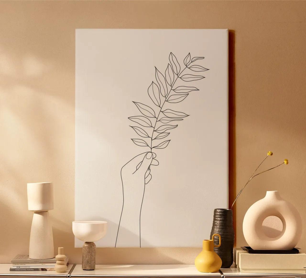 Minimal Hand Holding the Branch 3 tela da Nadjaa
