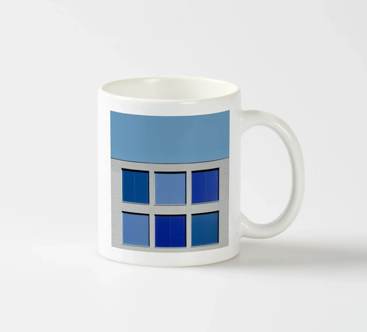 gradient square on building keramische mok van comura
