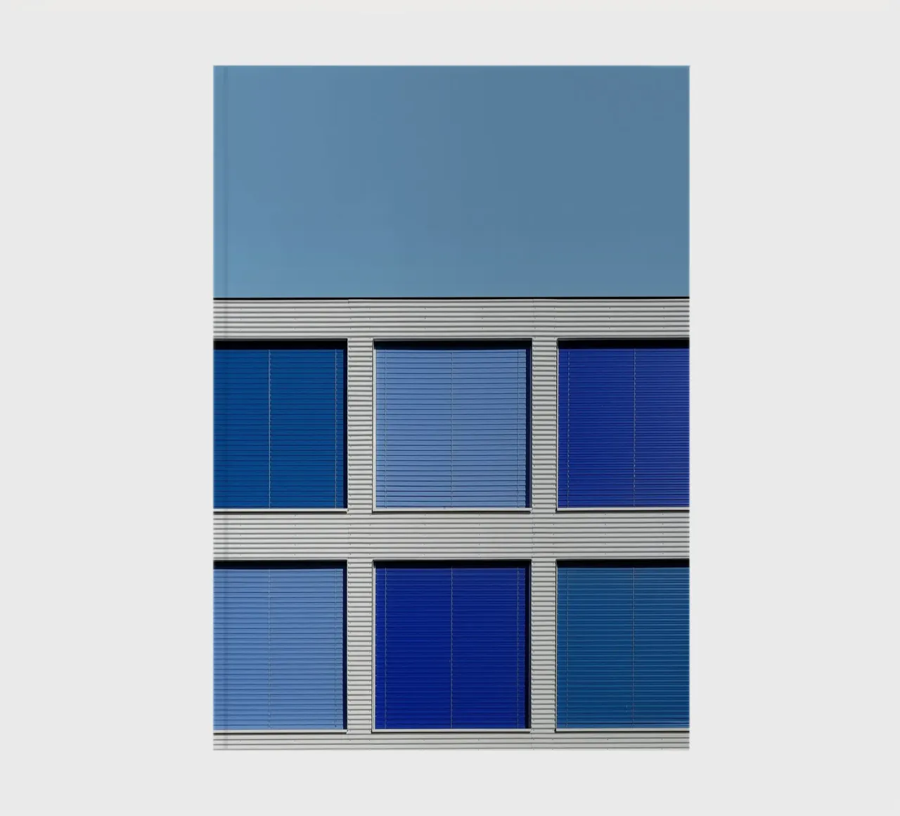 gradient square on building notebook by comura