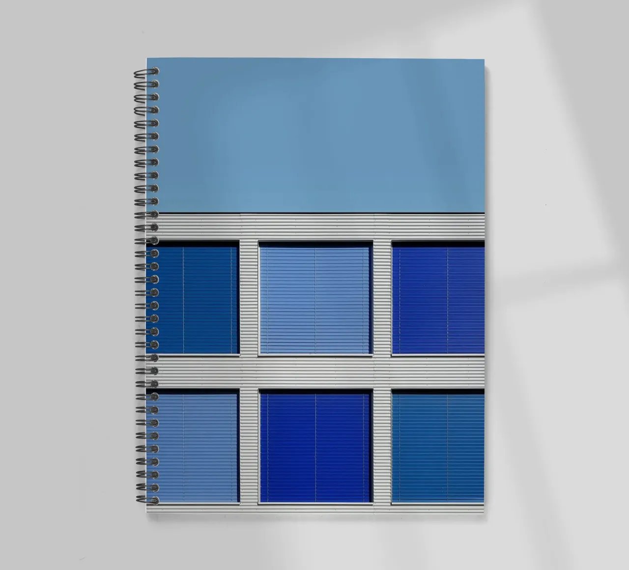 gradient square on building spiral notebook by comura