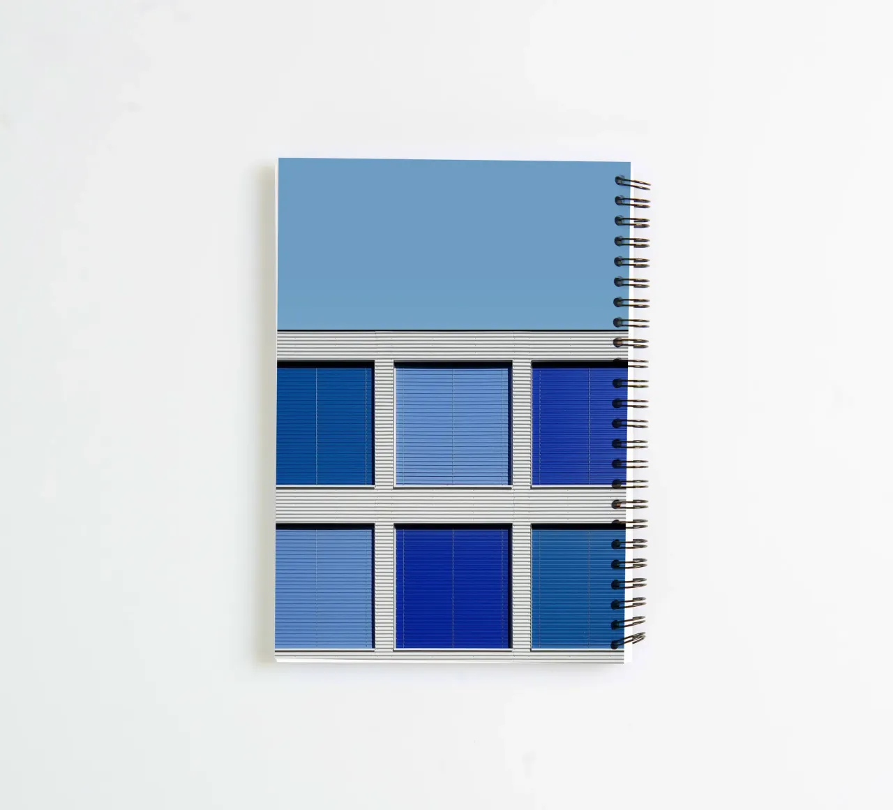 gradient square on building spiral notebook by comura