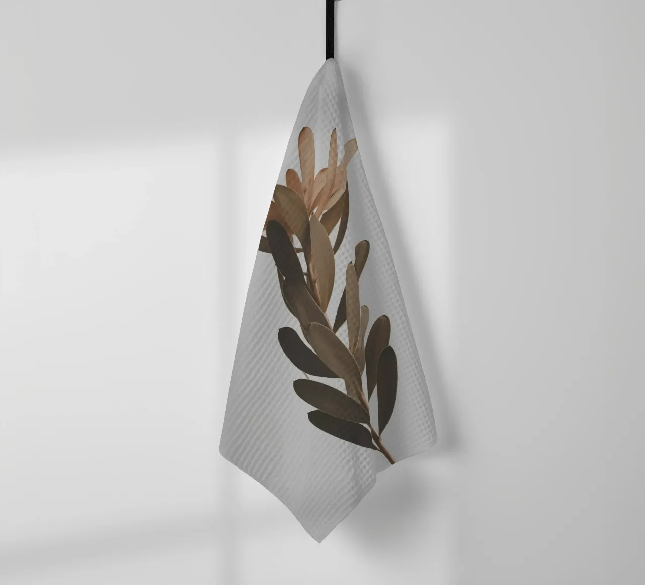 leaf on branch canovaccio da cucina da comura