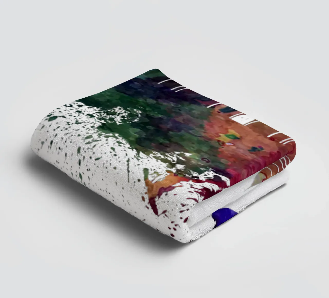 Lo skyline di Colonia in acquerello asciugamano da bagno da 🎁 ARTVI-SHOP