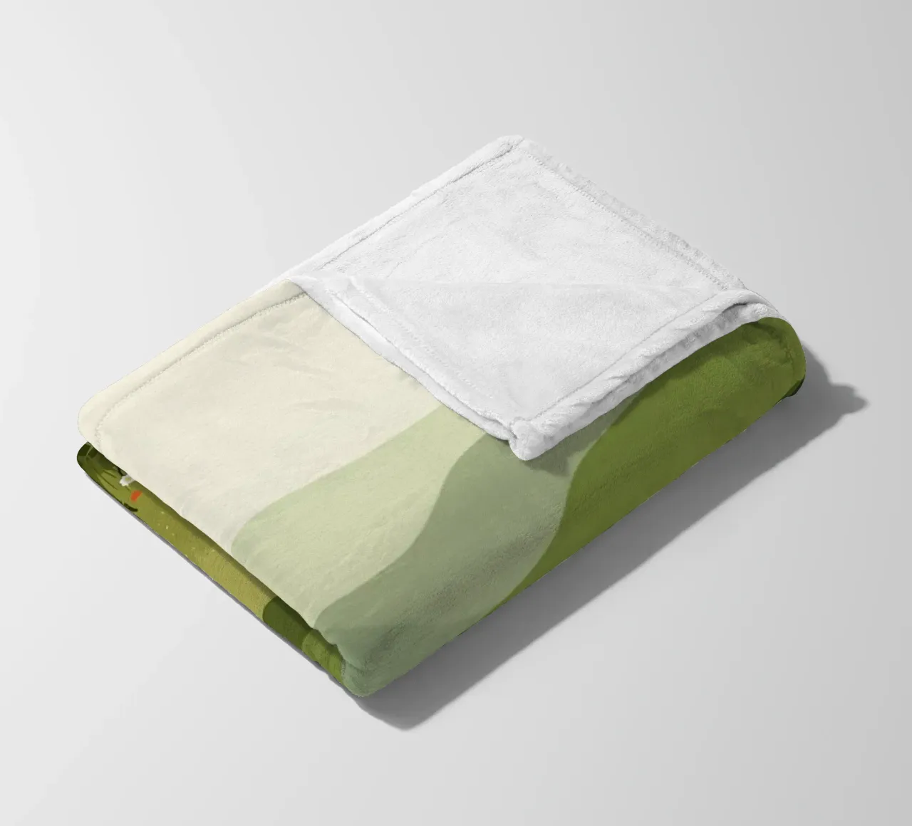 Colline verdi con fiori selvatici coperta in pile da DesignDoodle
